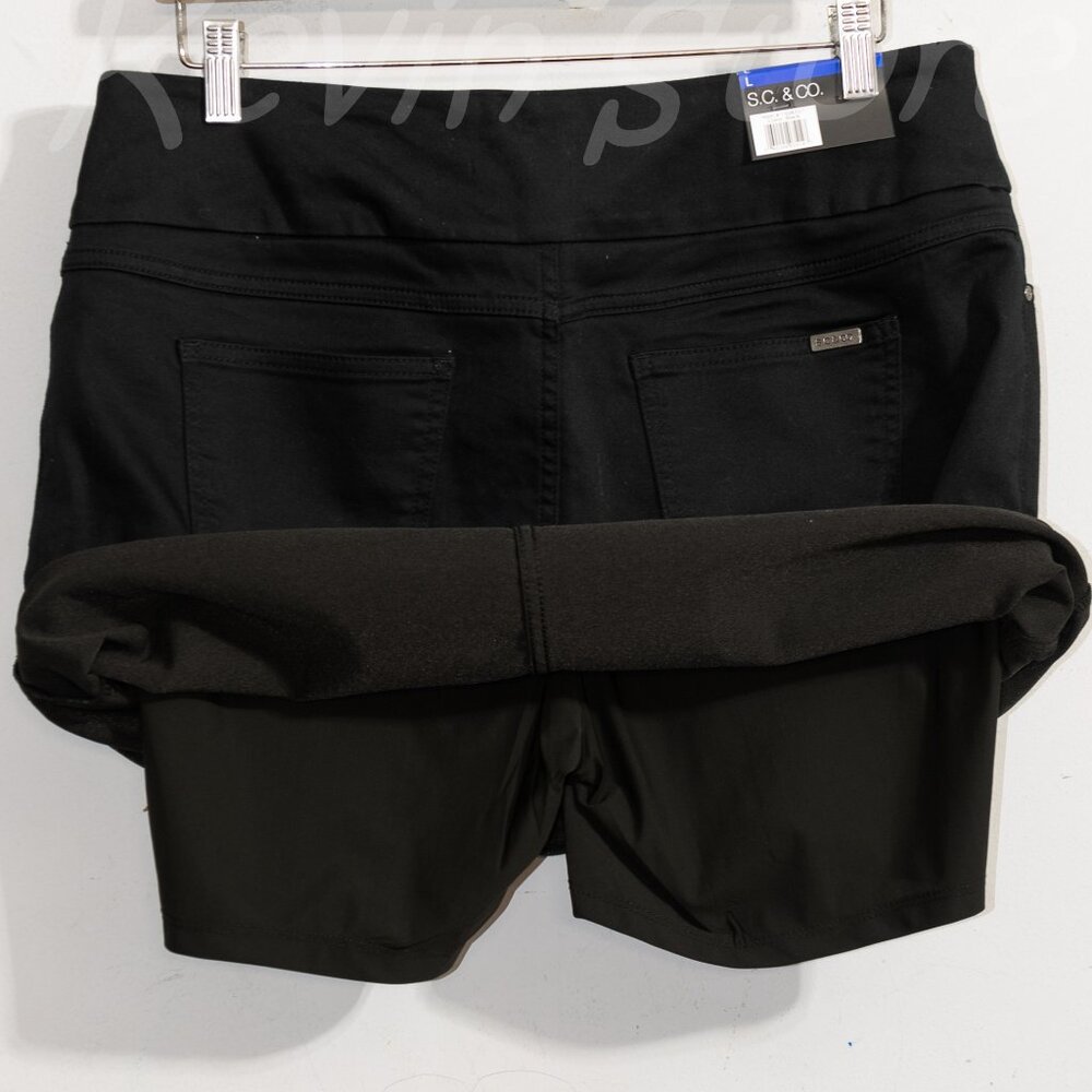 3 skorts size :L , Brand: S.C. & Co. Ladies' Denim , White, Blue , Black - Picture 9 of 14